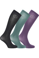 2022 Imperial Riding IRH Olania Multipack Show Socks KL95322006 - Black Multicolour